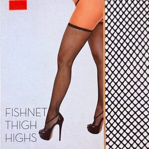Black Fishnet Thigh Highs